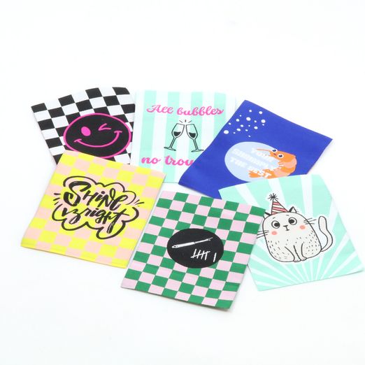 Lot de 6 étiquettes tissées XXL - Fun Stuff Lot de 6 étiquettes tissées XXL - Fun Stuff