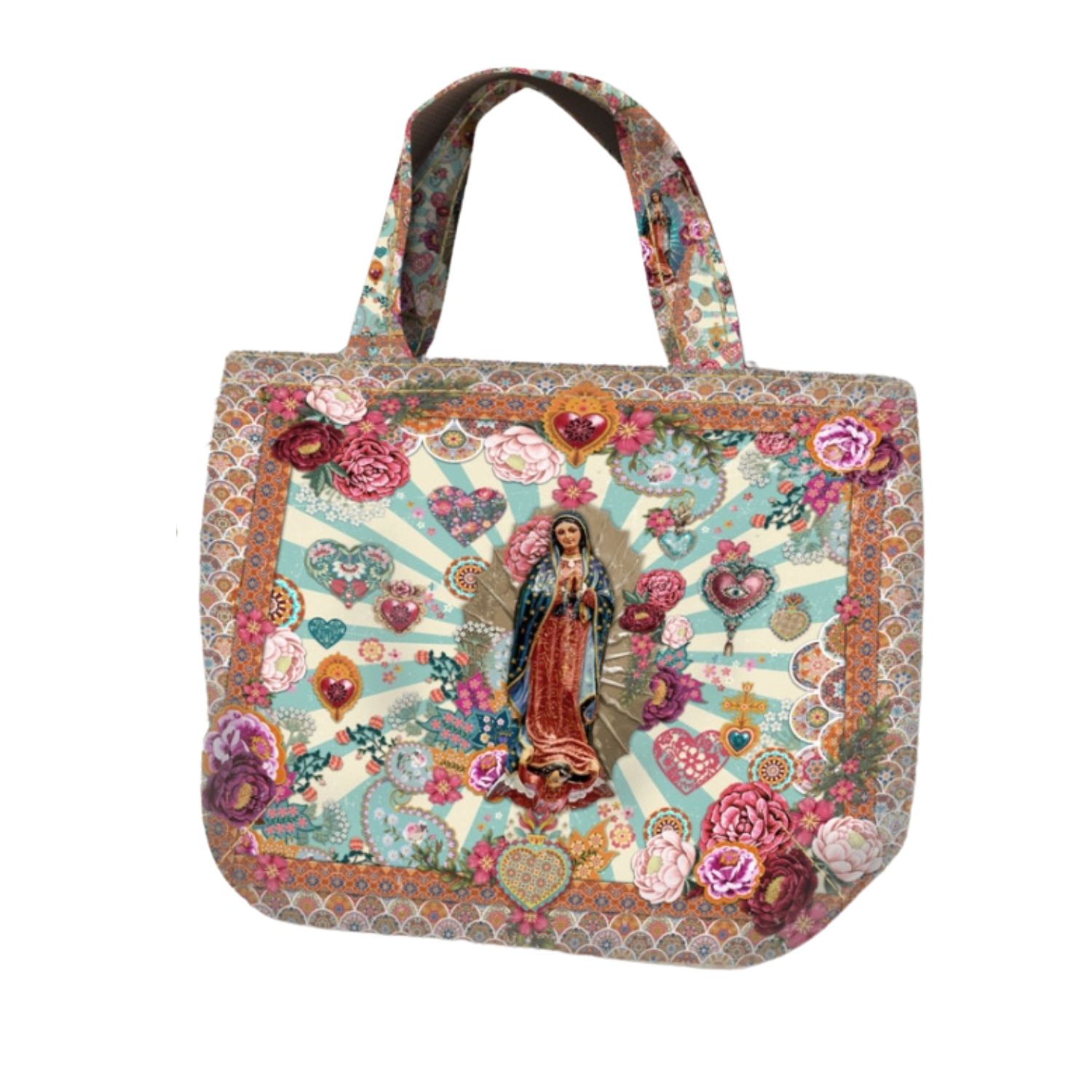 Canvas Panel - Digitaldruck Shopper Bag Maria Multicolor-1 Canvas Panel - Digitaldruck Shopper Bag Maria Multicolor-1