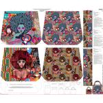 Canvas Panel - Digitaldruck Shopper Bag Festival Multicolor