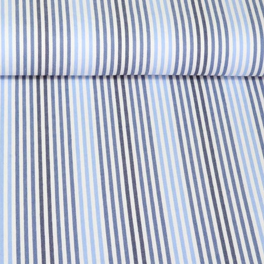 Jeans stretch - Rayures Blanc