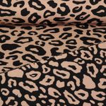 Sweat bio Jacquard double face - Hamburger Liebe Léopard Marron Noir