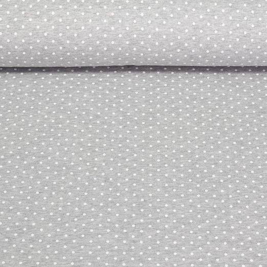 Jersey Sanetta Teinté dans la masse - A pois Mélange Gris