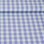 Coton - Carreaux teintés dans la masse Bleu Clair