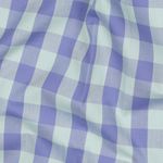 Tecido de algodão - xadrez azul claro tingido com fio Tecido de algodão - xadrez azul claro tingido com fio