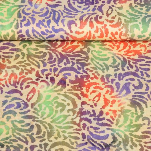 Viscose - Batik Vanille Multicolore