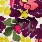 Baumwoll-Satin – Blüten Aubergine Baumwoll-Satin – Blüten Aubergine