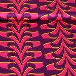 Satin de coton - Abstrait Aubergine