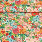 Viscose EcoVero - Impression digitale Fleurs Multicolore