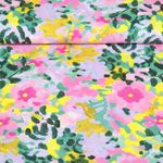 Viscose EcoVero - Impression digitale Fleurs peintes Multicolore