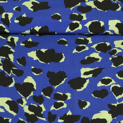 Viskose - Leo Abstrakt Royalblau