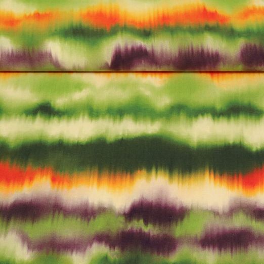 Viscose - Impression digitale Dégradé abstrait Vert