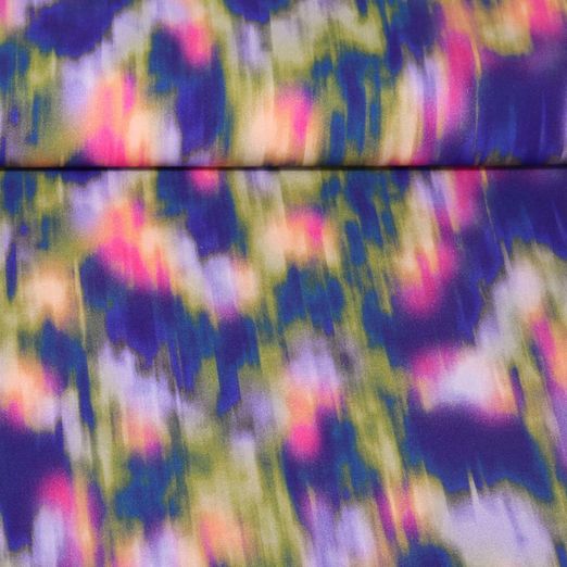 Viskose Popeline - Digitaldruck Stretch Abstrakt Multicolor