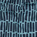 Baumwoll-Popeline - Stäbe Kombistoff Bleu Baumwoll-Popeline - Stäbe Kombistoff Bleu