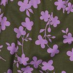 Viscosa Stretch - Rami Fioriti Oliva Lilla Viscosa Stretch - Rami Fioriti Oliva Lilla