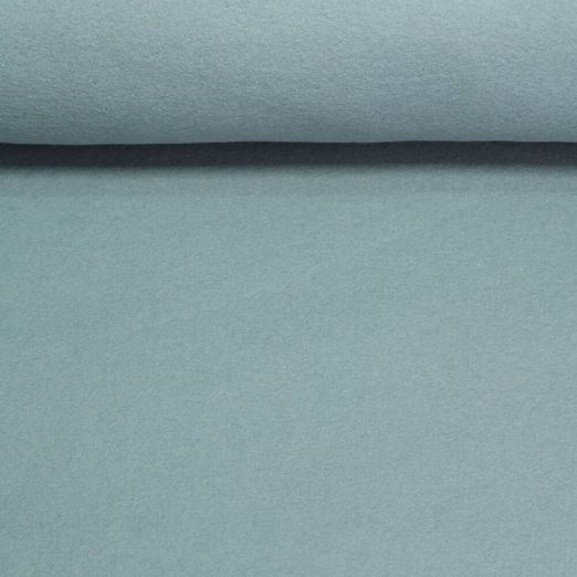 Bio-Baumwollfleece Heiko - Doubleface Uni Bleu