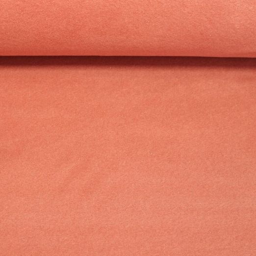 Polaire coton bio Heiko - Double face Uni Terracotta
