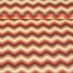 Popeline de coton - Motifs africains Zigzag Marron Multicolore