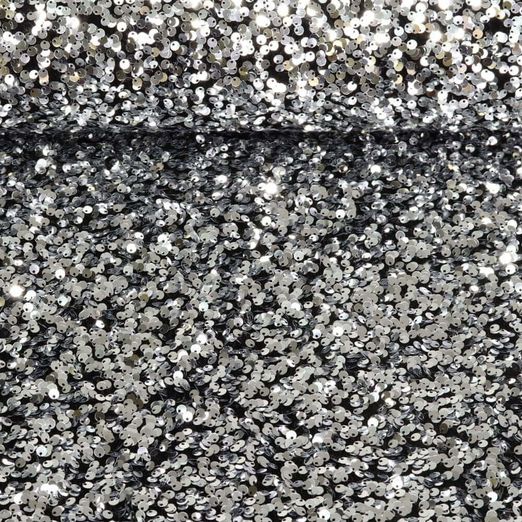 Tissu stretch paillettes - Argenté