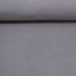 Bio-Baumwollfleece Heiko - Doubleface Uni Dunkelgrau