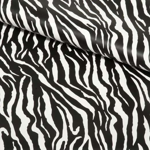 Kunstleder Snaply x Josie - Zebra Black - Meterware