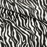 Kunstleder Snaply x Josie - Zebra Black - Meterware