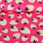 Bio Canvas - Hamburger Liebe Digitaldruck Picknick Strawberries Pink