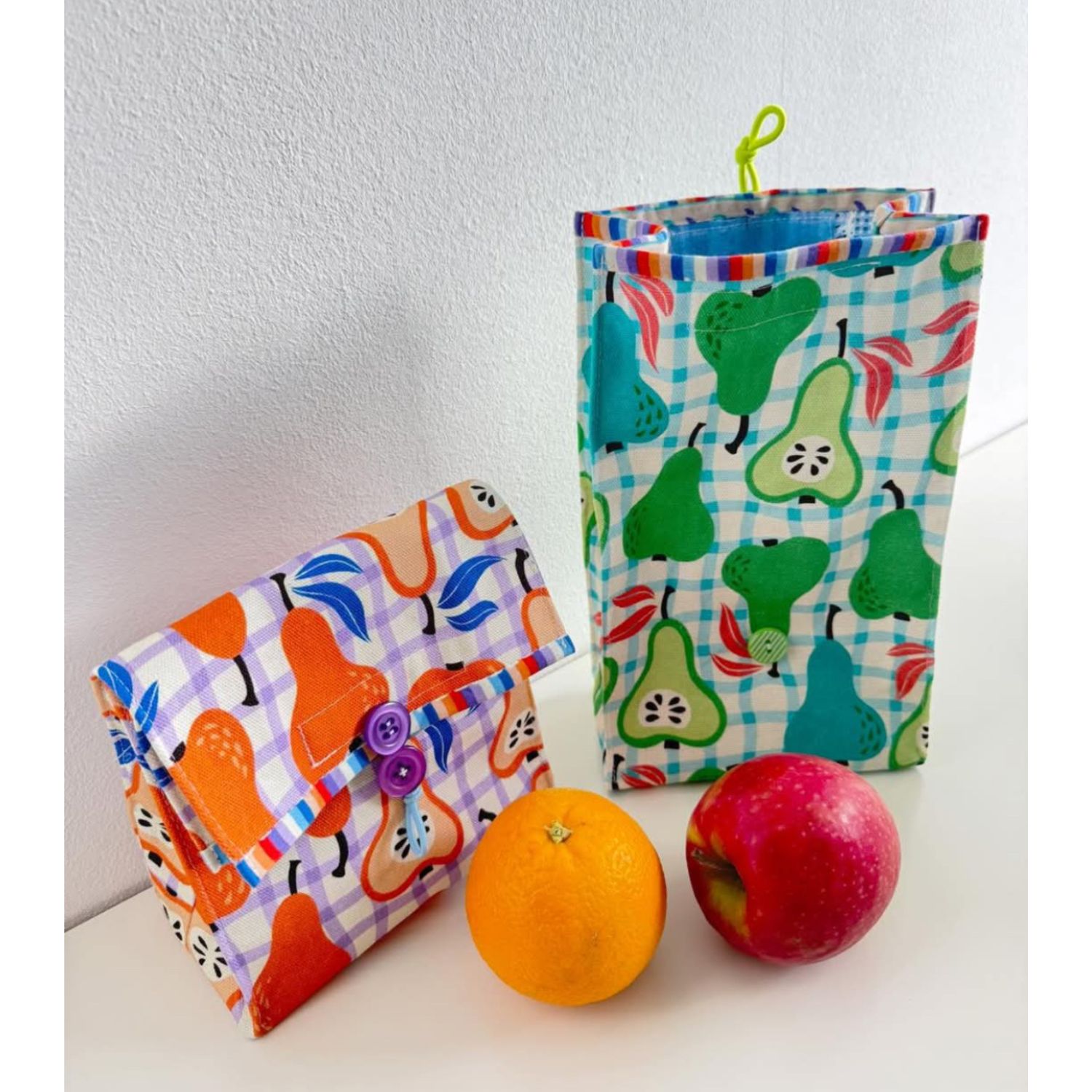Bio Canvas - Hamburger Liebe Digitaldruck Picknick Pears Orange-1 Bio Canvas - Hamburger Liebe Digitaldruck Picknick Pears Orange-1