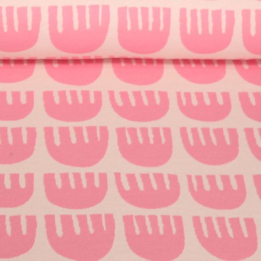 Jersey jacquard bio - Hamburger Liebe Picknick Tulips Rose