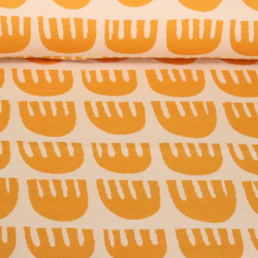 Bio Jacquard Jersey - Hamburger Liebe Picknick Tulips Gelb