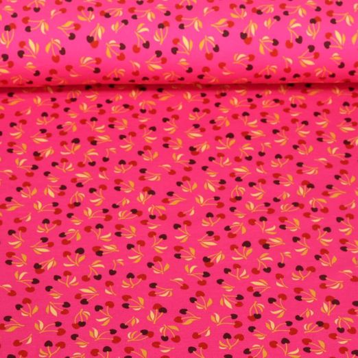 Jersey bio - Hamburger Liebe Impression digitale Picknick Cherries Rose vif