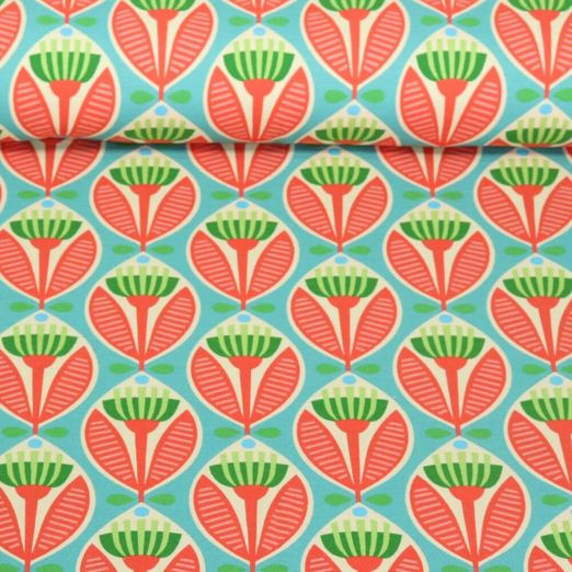Jersey bio - Hamburger Liebe Impression digitale Picknick Buds Turquoise