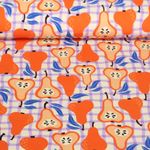 Ekologisk Jersey - Hamburger Liebe Digitalt tryck Picnic Päron Orange