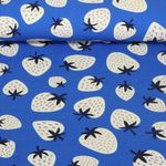 Bio Sommersweat - Hamburger Liebe Digitaldruck Picknick Strawberries Royalblau