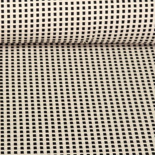 Jersey nid d'abeille bio - Hamburger Liebe Picknick Waffles Knit Noir