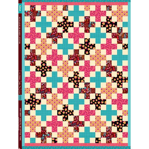 Bio Baumwoll-Popeline Panel - Hamburger Liebe Picknick Cheater Quilt Schwarz Bio Baumwoll-Popeline Panel - Hamburger Liebe Picknick Cheater Quilt Schwarz
