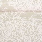 Toile canevas aspect lin - Coraux Beige Gris