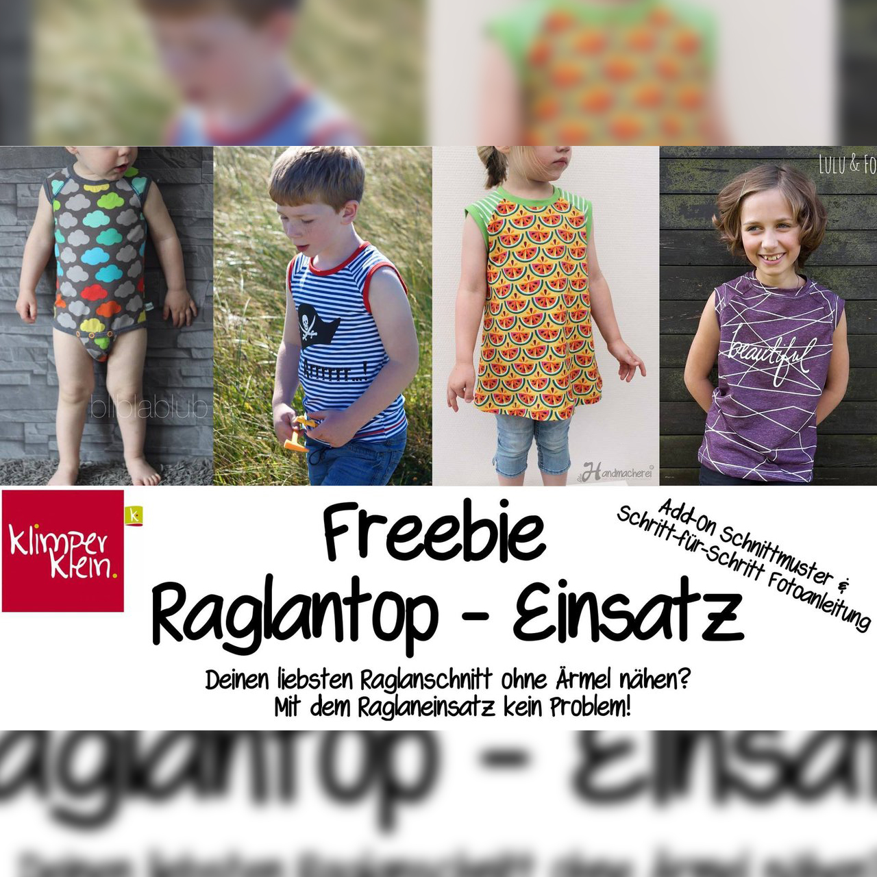 Freebie - Raglaneinsatz Gr. 56 - 164 - Schnittmuster eBook-1 Freebie - Raglaneinsatz Gr. 56 - 164 - Schnittmuster eBook-1