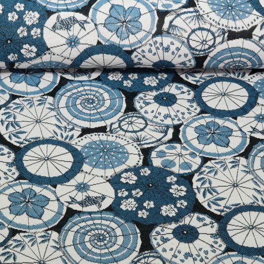 Canvas Jacquard - Japan Schirme Blau