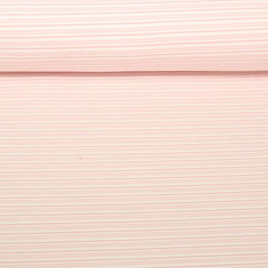 Sommersweat - Strick French Terry Streifen Rosa 