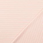 Sommarsweat - Stickad French Terry med rosa ränder