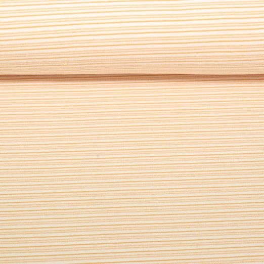 Sommersweat - Strick French Terry Streifen Orange 