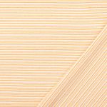 Sommarsweat - Stickad French Terry med orange ränder