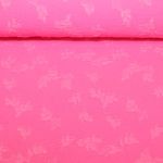 Tissu robes et blouses Ramona - Look usé Uni Rose vif