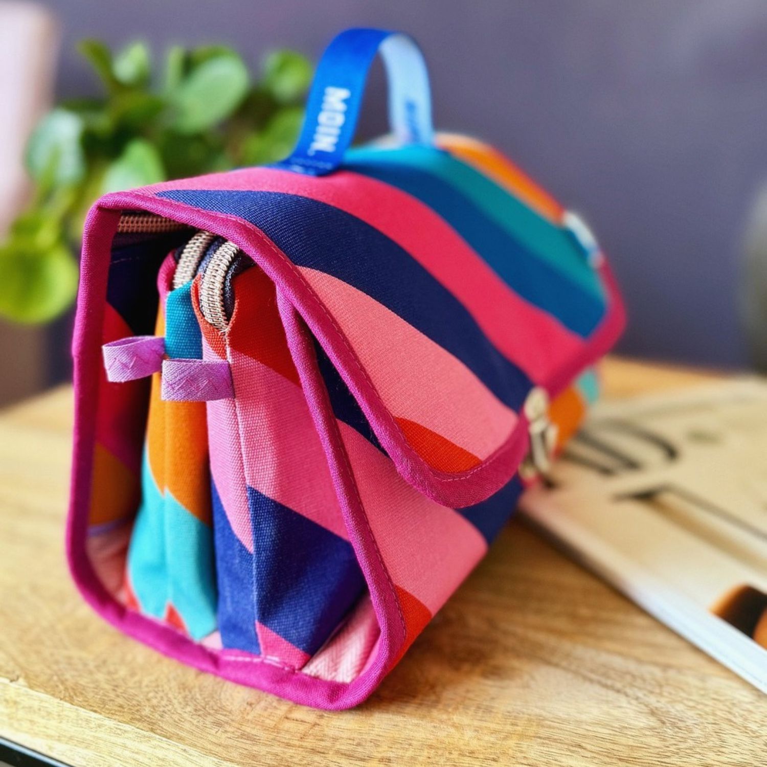 Outdoorstoff Hugo & Hilda - Diagonale Streifen Multicolor-5 Outdoorstoff Hugo & Hilda - Diagonale Streifen Multicolor-5
