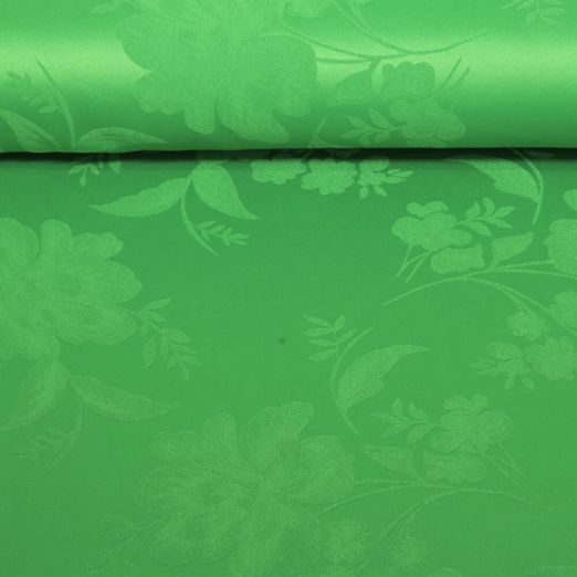 Tissu robes et blouses Béa - Fleurs ton sur ton Vert gazon