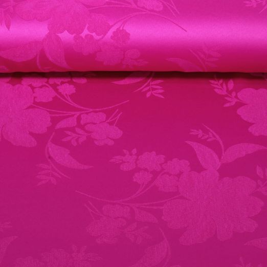 Tissu robes et blouses Béa - Fleurs ton sur ton Myrtille