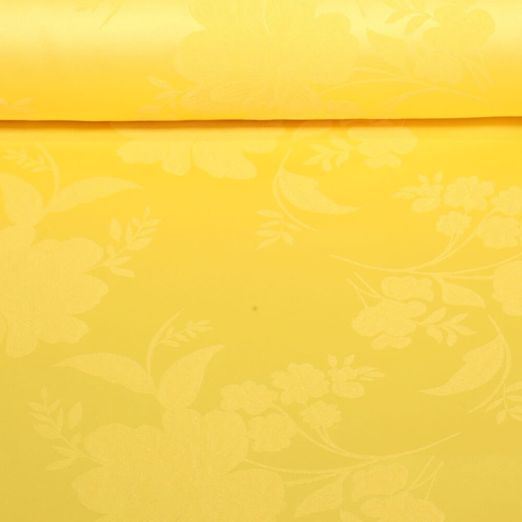 Tissu robes et blouses Béa - Fleurs ton sur ton Jaune
