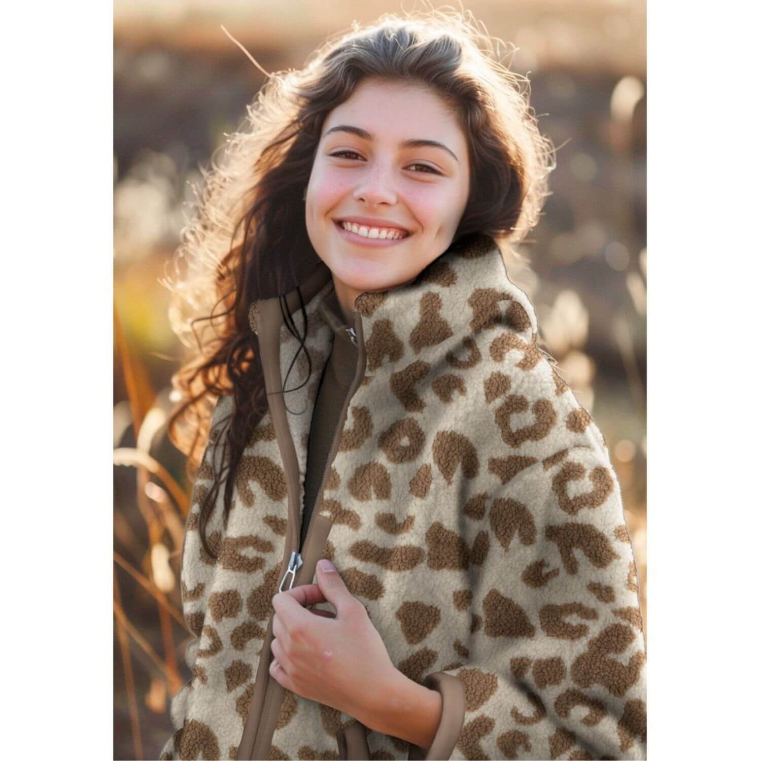 Teddyfleece - Leo Beige Braun -1 Teddyfleece - Leo Beige Braun -1