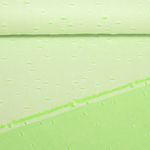 Tissu jeans pantalon - Look Burnout Double face - Vert citron
