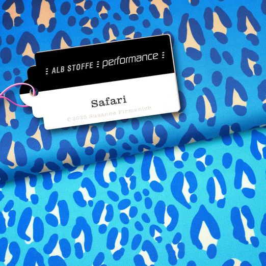 Collection Performance Albstoffe - Safari Bleu Collection Performance Albstoffe - Safari Bleu